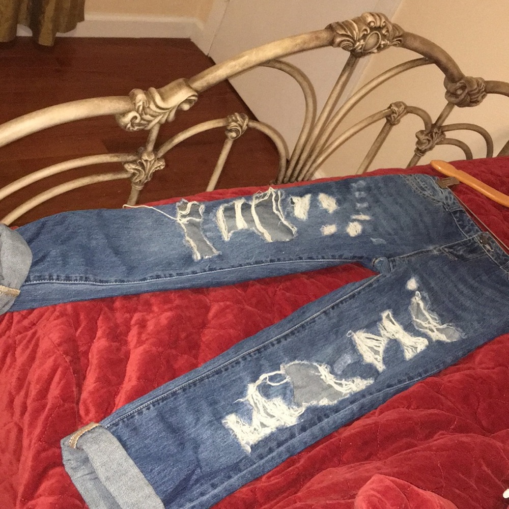 Size 4 jeans cut up